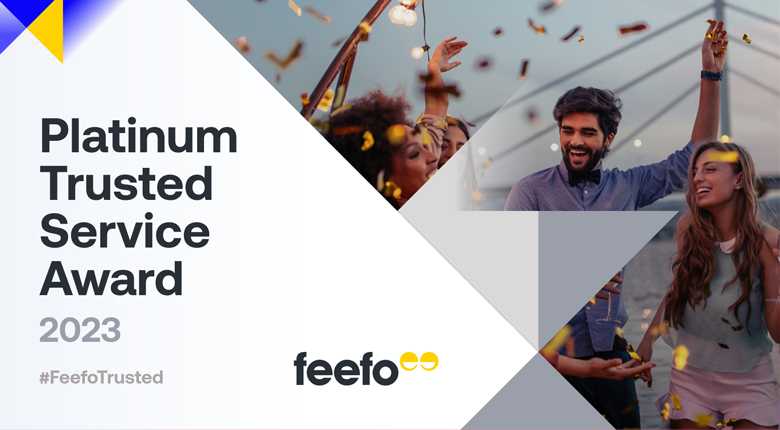 Feefo Platinum Status for the Fourth year running