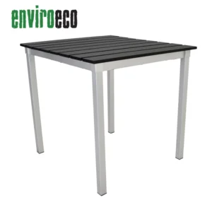 Black Outdoor Square Table