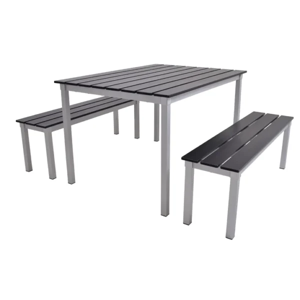 EnviroEco Black Outdoor Square Duo Set