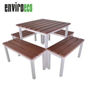 Enviro Mahogany Outdoor Square Quad Set