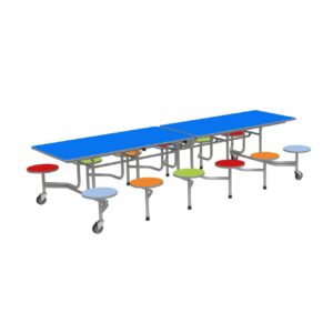 GoRoll Folding Table 10ft with 12 Stools
