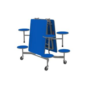 GoRoll Folding Table 8ft with 8 Stools