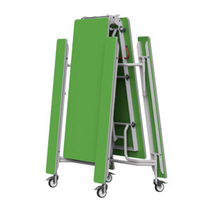 GoRoll Folding Table with FIXED Benches 10ft