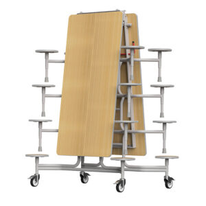 GoRoll Folding Table 10ft with 16 Stools 640mm high (Early years)